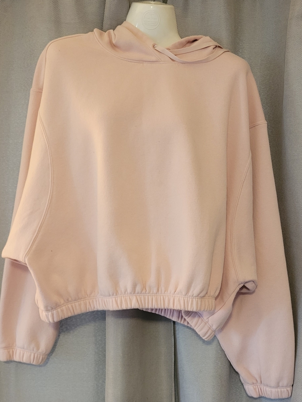 DSG Light Pink Cropped Hoodie Sweatshirt